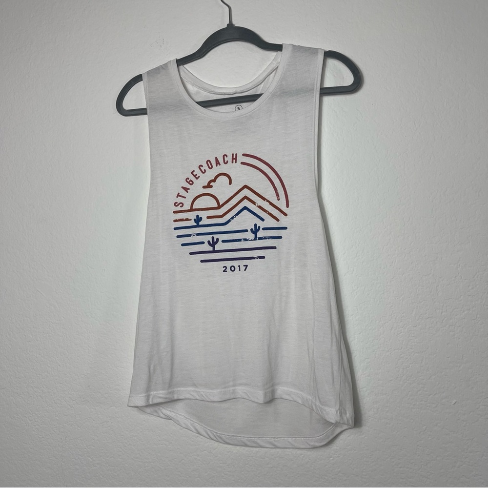 Stagecoach 2017 Country Music Festival White Sleeveless Tanktop S